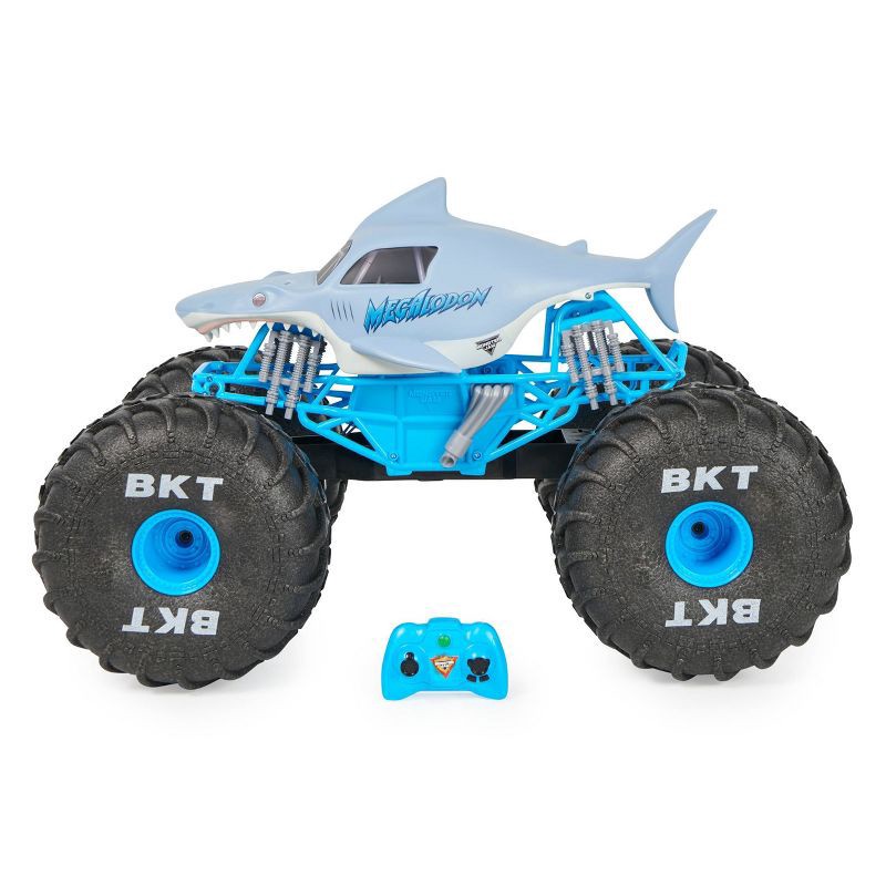 slide 5 of 9, Monster Jam Official Mega Megalodon All-Terrain Remote Control Monster Truck with Lights - 1:6 Scale, 1 ct