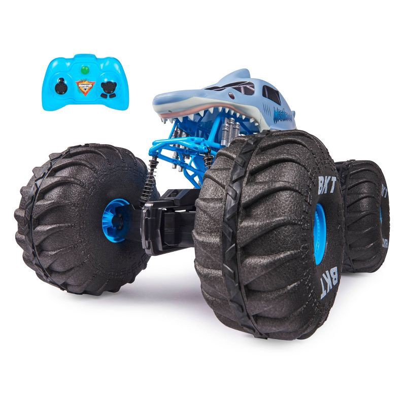 slide 1 of 9, Monster Jam Official Mega Megalodon All-Terrain Remote Control Monster Truck with Lights - 1:6 Scale, 1 ct