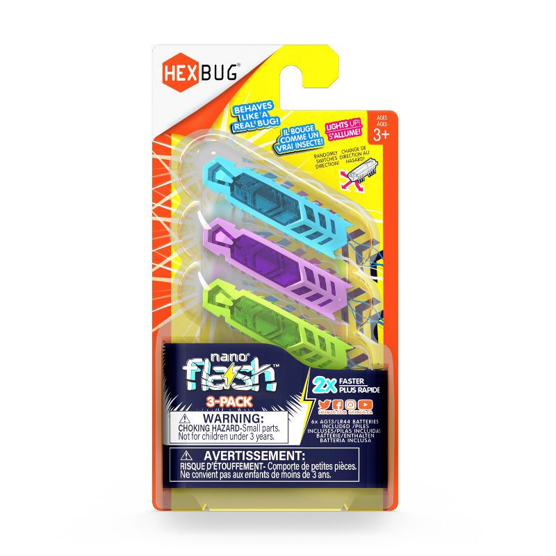 slide 6 of 6, HEXBUG nano Flash 3pk, 3 ct