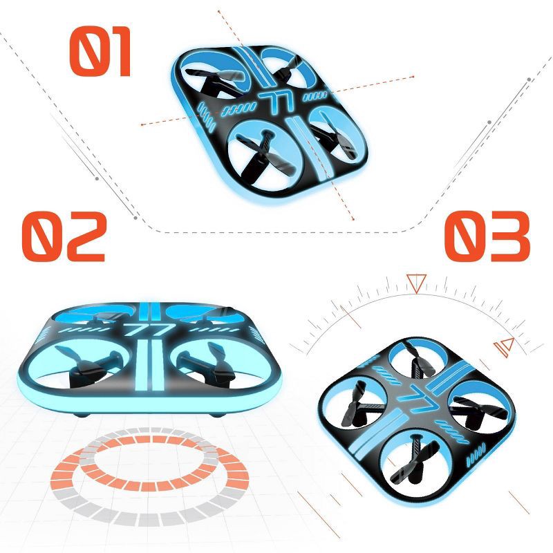 slide 4 of 7, Sharper Image Drone - Lumo Glow Stunt, 1 ct