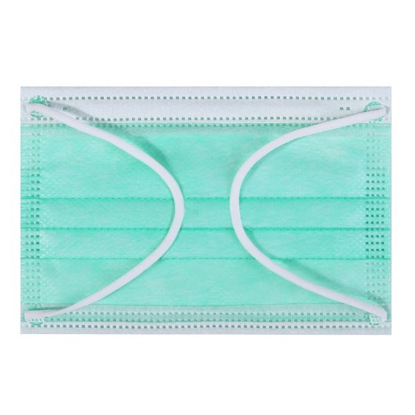 slide 5 of 8, Kata 3-Ply Pleated Disposable Children's Face Masks, One Size, Green, Box Of 50 Masks, 50 ct