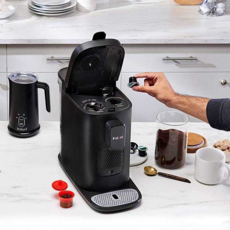 Instant Pot Instant Dual Pod Plus 3-in-1 Coffee Maker with Espresso Machine,  Pod Coffee Maker and Ground Coffee, Nespresso Capsules Compatible - Black 1  ct