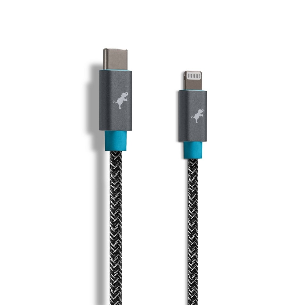 slide 3 of 5, Nimble PowerKnit USB-C to Lightning Cable 3.3', 1 ct