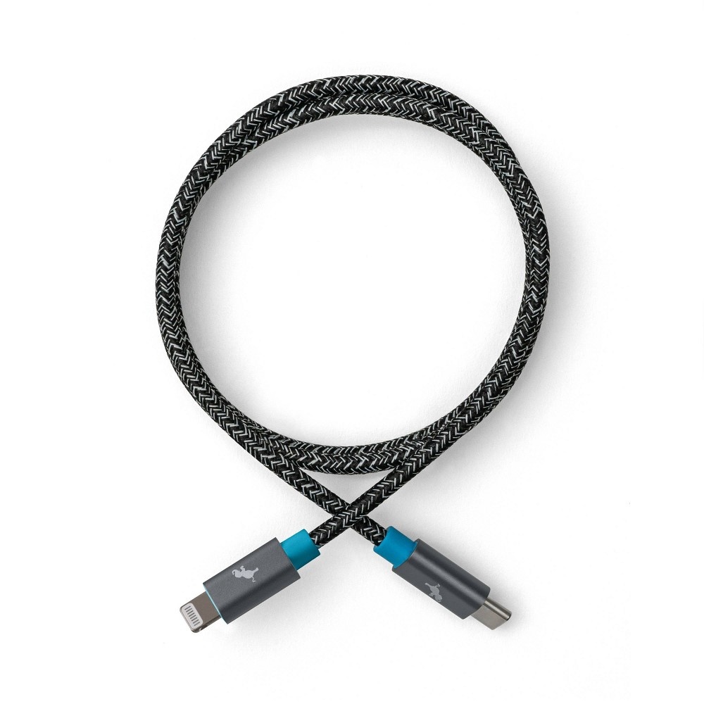 slide 4 of 5, Nimble PowerKnit USB-C to Lightning Cable 3.3', 1 ct
