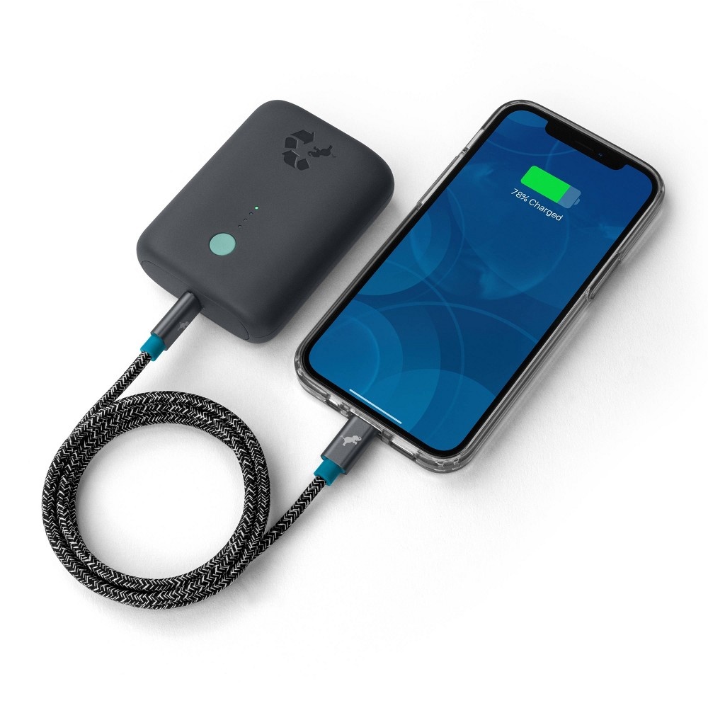 slide 5 of 5, Nimble PowerKnit USB-C to Lightning Cable 3.3', 1 ct