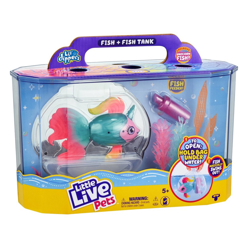 Little Live Pets Lil' Dippers Fish and Tank Fantasea 1 ct Shipt