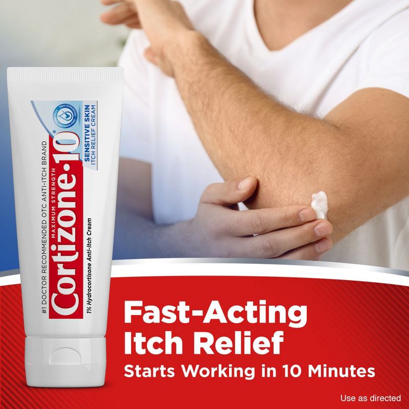 slide 3 of 13, Cortizone-10 Natural Sensitive Skin Anti-Itch Cream - Hydrocortisone - 2 oz, 2 oz