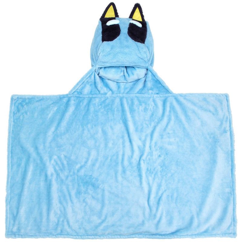 slide 4 of 6, Bluey Kids' Hooded Blanket, 1 ct