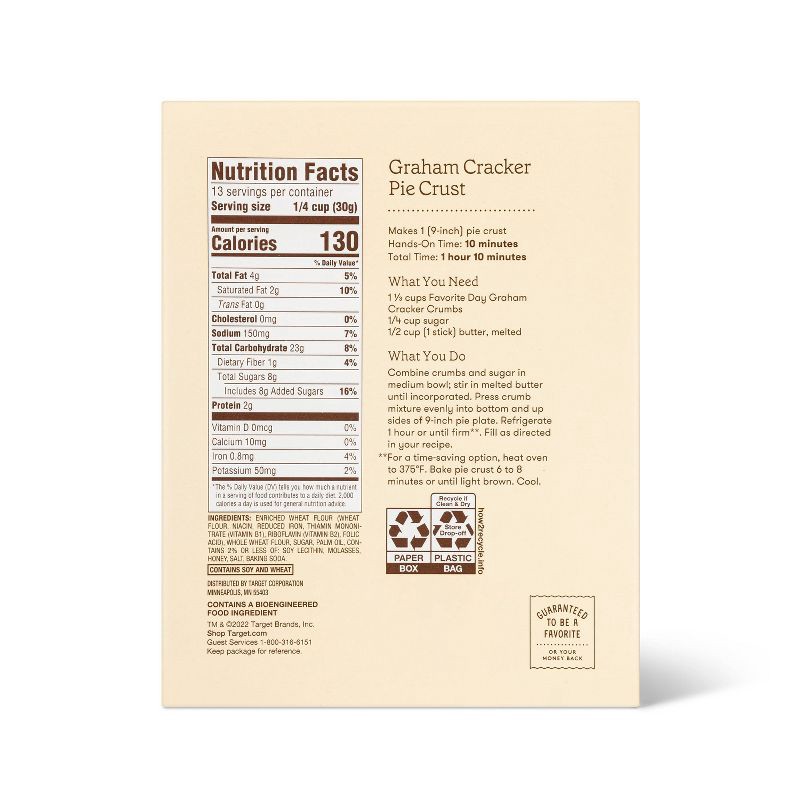 slide 3 of 3, Graham Pie Crumb -13.5oz - Favorite Day™, 13.5 oz