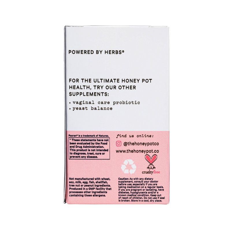slide 6 of 7, The Honey Pot Company The Honey Pot Urinary Tract Support Supplements - 60ct, 60 ct