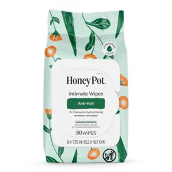 The Honey Pot Company Anti Itch Intimate Wipes - 30ct