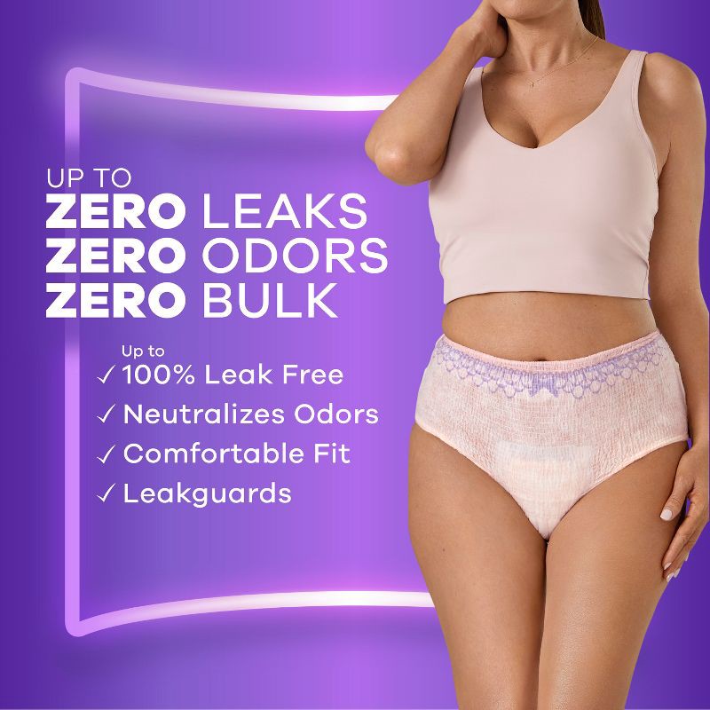 slide 3 of 13, Always Discreet Adult Postpartum Incontinence Underwear for Women - Maximum Protection - Large - 38ct, 38 ct