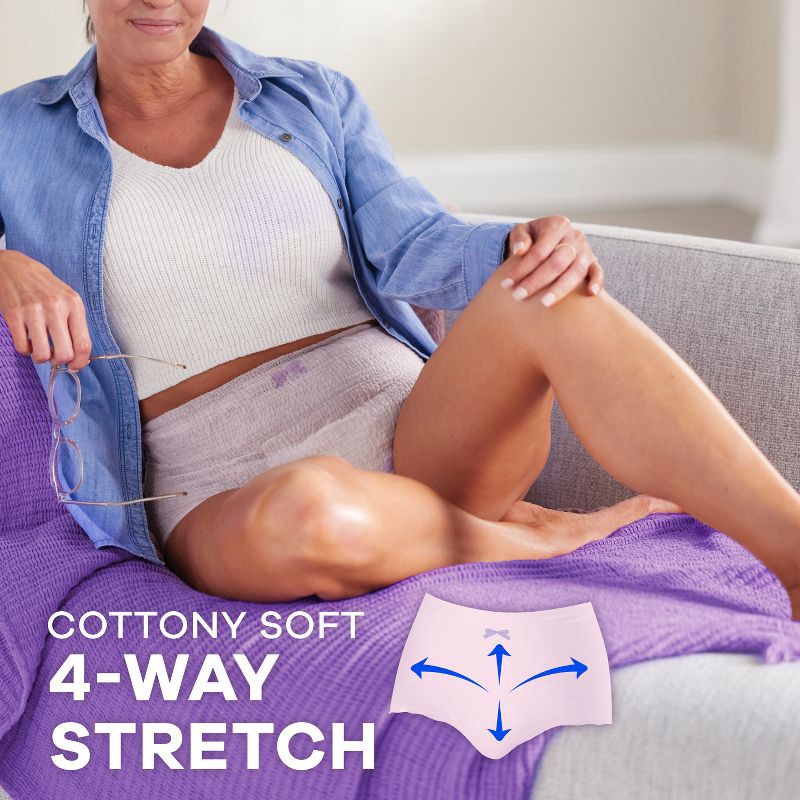 slide 9 of 13, Always Discreet Adult Postpartum Incontinence Underwear for Women - Maximum Protection - Large - 38ct, 38 ct