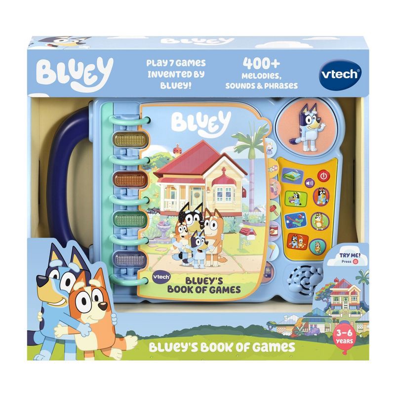 slide 4 of 9, VTech Bluey's Book of Games, 1 ct