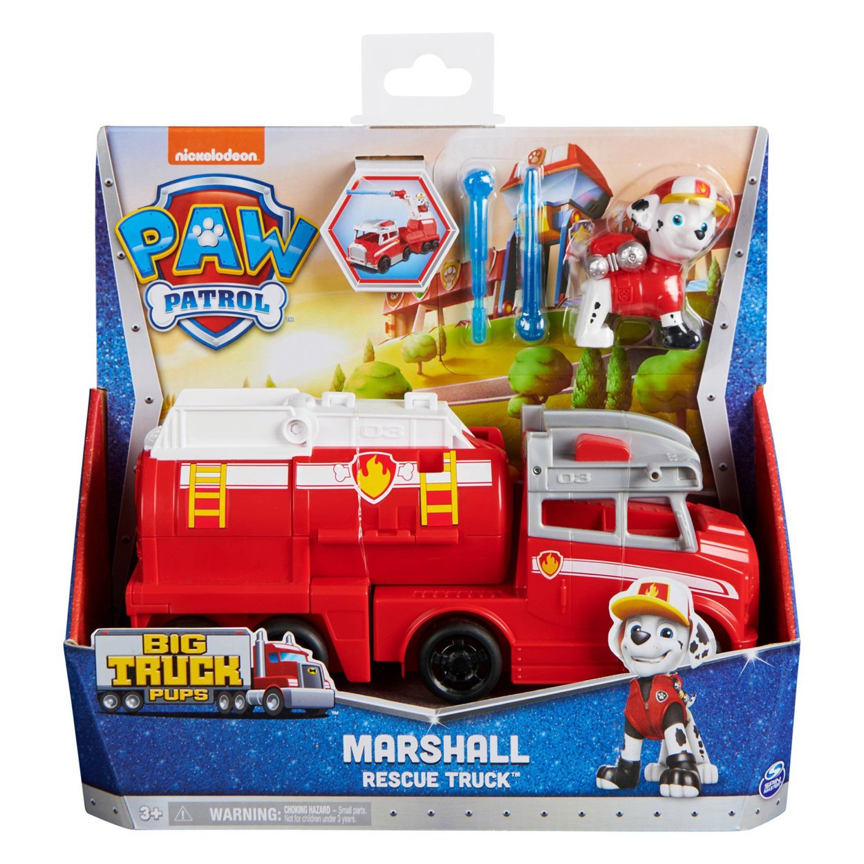 slide 2 of 10, PAW Patrol Big Truck Pups Marshall Transforming Rescue Truck, 1 ct