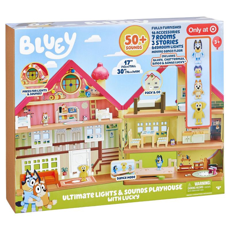 slide 9 of 10, Bluey Ultimate Lights & Sounds Playhouse with Lucky, 1 ct