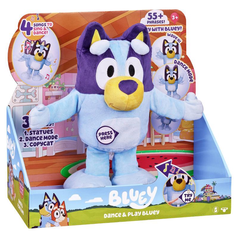Bluey Dance & Play Electronic Stuffed Animal 1 ct Shipt