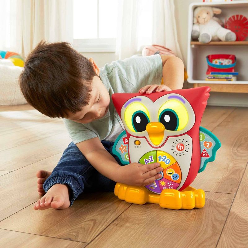 slide 3 of 6, Fisher-Price Linkimals Light Up & Learn Owl Interactive Musical Learning Toy, 1 ct