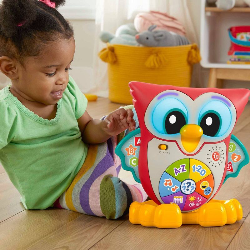 slide 4 of 6, Fisher-Price Linkimals Light Up & Learn Owl Interactive Musical Learning Toy, 1 ct