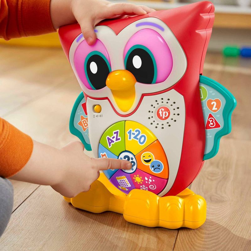 slide 5 of 6, Fisher-Price Linkimals Light Up & Learn Owl Interactive Musical Learning Toy, 1 ct