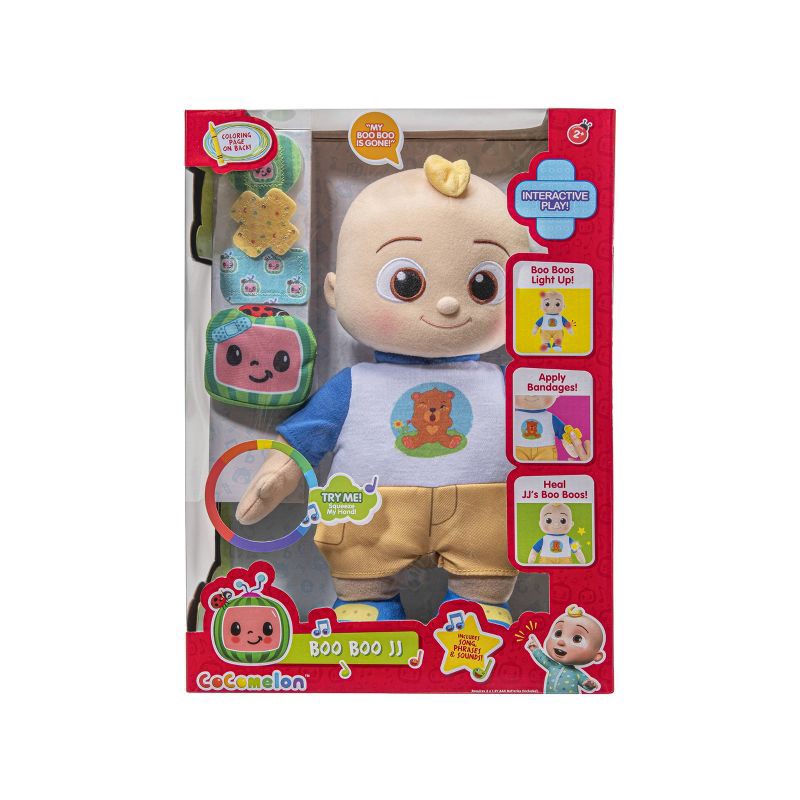 slide 9 of 11, CoComelon Boo Boo JJ 12" Interactive Light-up Plush, 1 ct