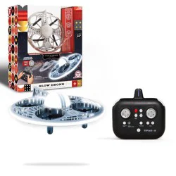 FAO Schwarz Glow Drone LED Stunt UFO: Remote Control Rechargeable Beginner Starter With 150m Range