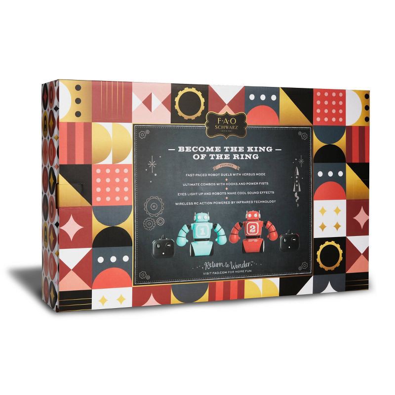 slide 10 of 10, FAO Schwarz Robot Knockout Remote Control Boxing Set, 1 ct