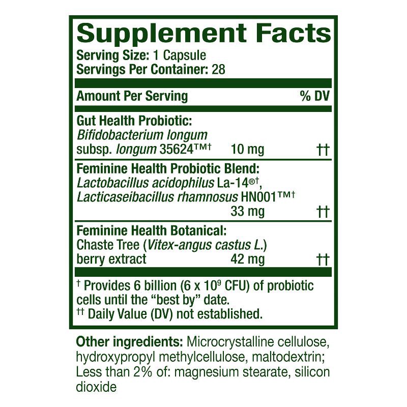 slide 4 of 9, Align Women's Dual Action Daily Probiotic Supplement - Capsules - 28ct, 28 ct