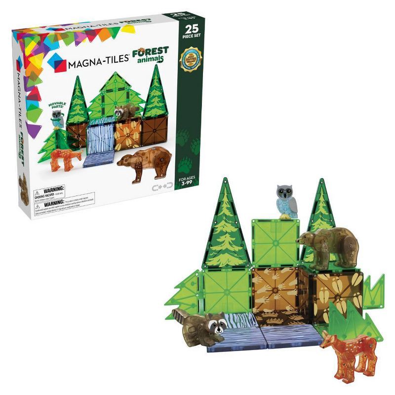 slide 1 of 5, MAGNA-TILES Forest Animals, 1 ct