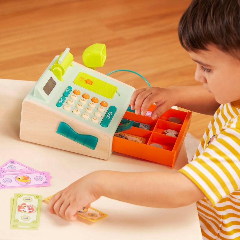 slide 2 of 11, B. toys Toy Cash Register - Mini Cashier Playset, 1 ct