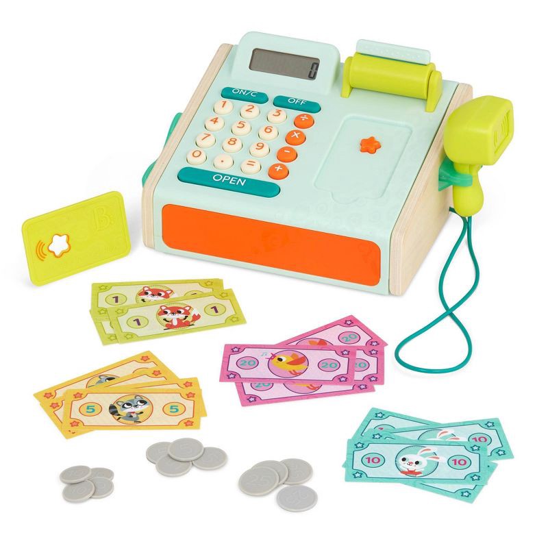 slide 1 of 11, B. toys Toy Cash Register - Mini Cashier Playset, 1 ct