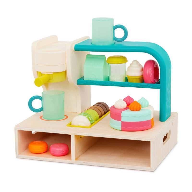 slide 1 of 6, B. toys - Café & Bakery Pretend Play Set - Mini Chef - Coffee Shop Playset, 1 ct