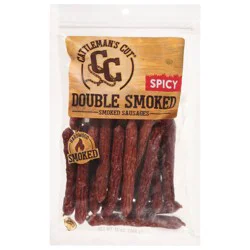 Cattleman's Cut Double Smoked Spicy Smoked Sausages 12 oz