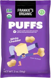 Frankie's Organic White Cheddar Puffs