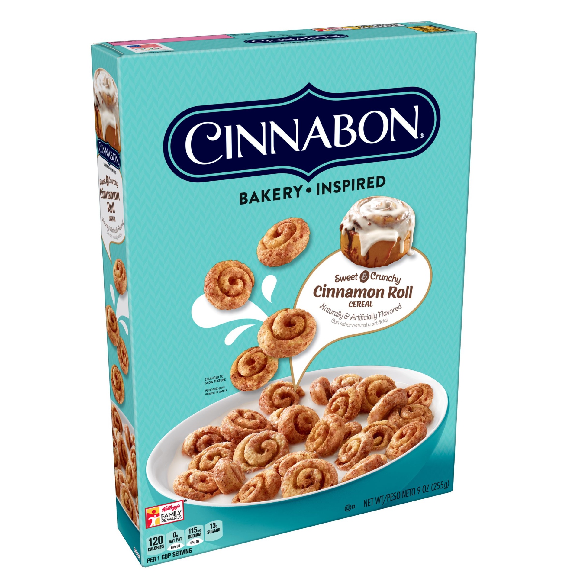 slide 1 of 7, Kellogg's Cinnabon Cereal, 9 oz
