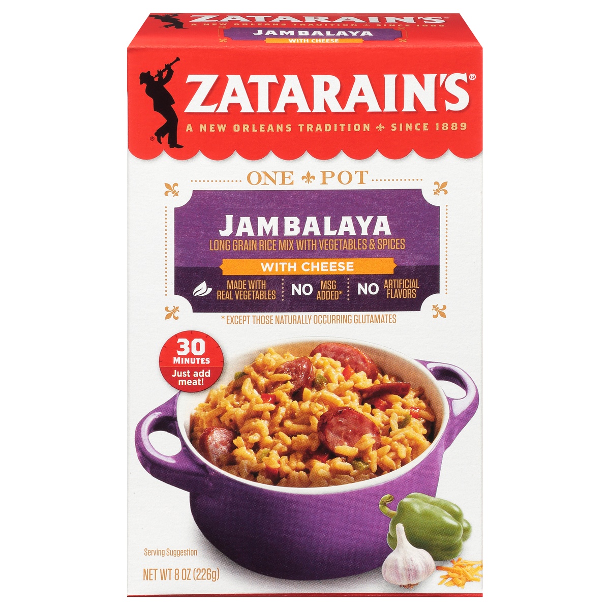 slide 1 of 11, Zatarain's Jambalaya with Cheese, 8 oz