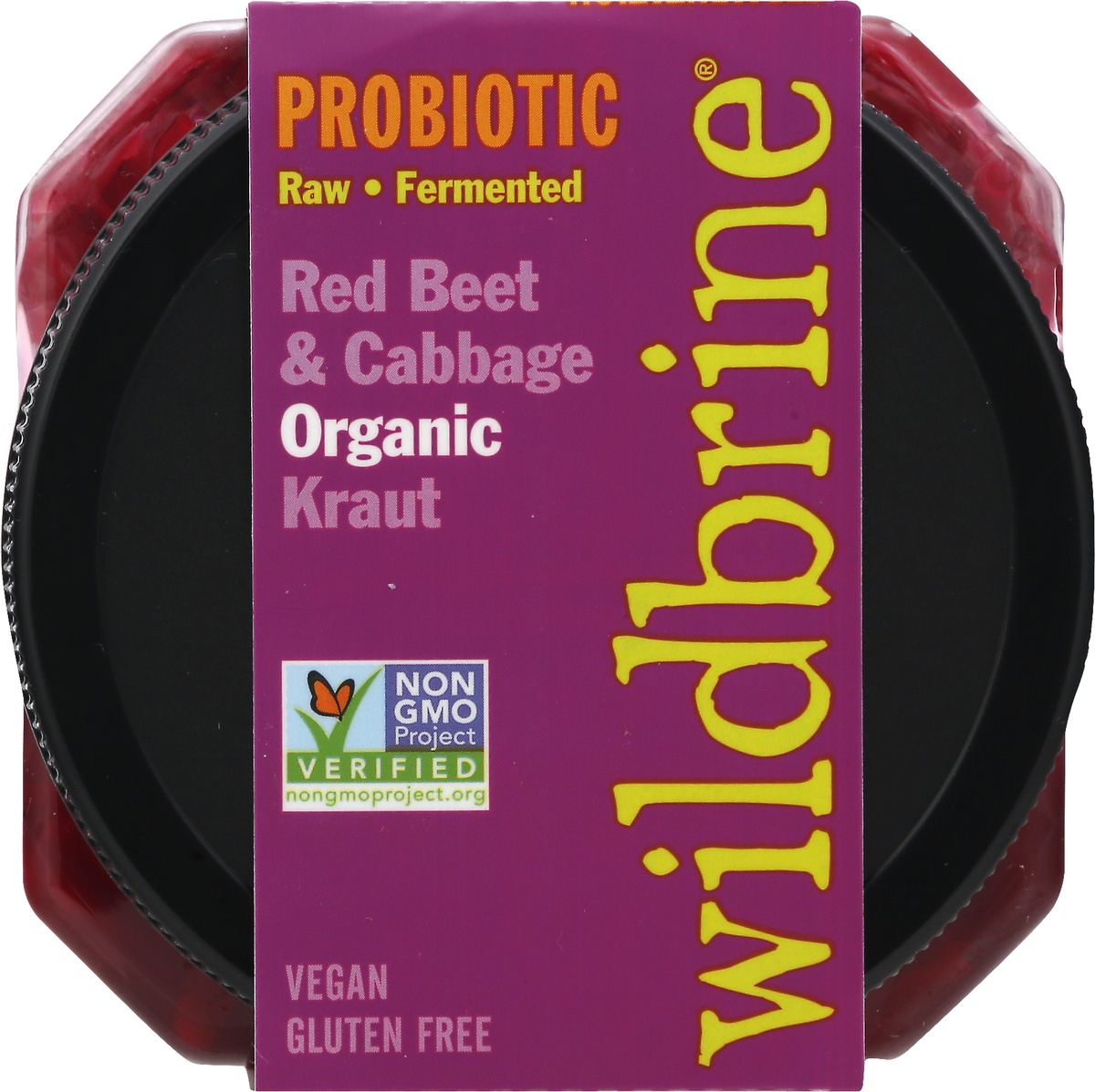 slide 9 of 9, wildbrine Organic Red Beet Red Cabbage Sauerkraut, 