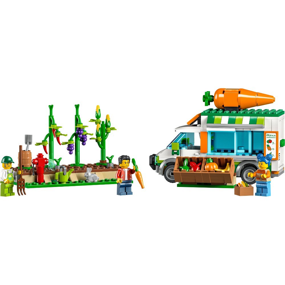 slide 4 of 6, LEGO City Farmers Market Van 60345 Building Set, 1 ct