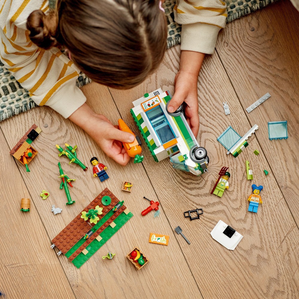 slide 5 of 6, LEGO City Farmers Market Van 60345 Building Set, 1 ct