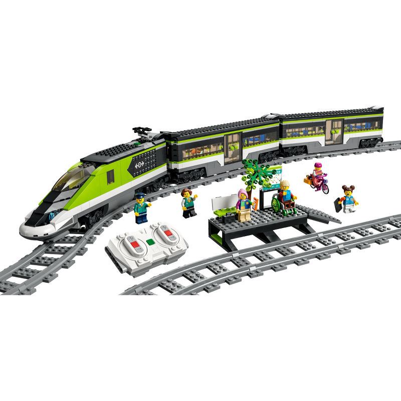 slide 2 of 6, LEGO City Express Passenger Train Toy RC Lights Set 60337, 1 ct