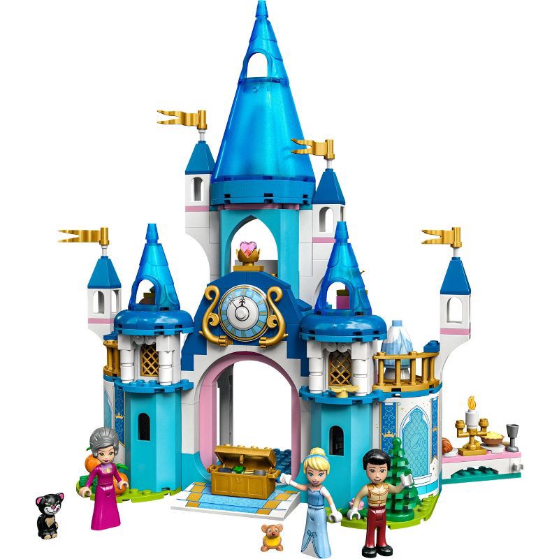 slide 2 of 6, LEGO Disney Cinderella & Prince Charming's Castle Set 43206, 1 ct