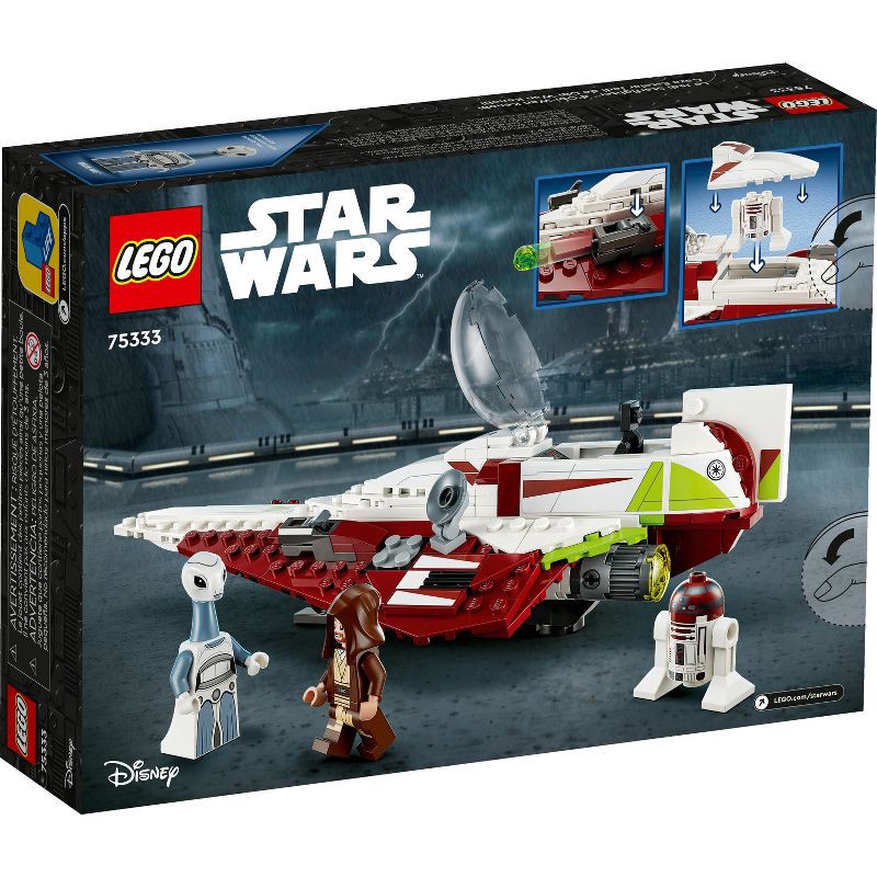 slide 4 of 6, LEGO Star Wars Obi-Wan Kenobi Jedi Starfighter 75333 Building Toy Set, 1 ct