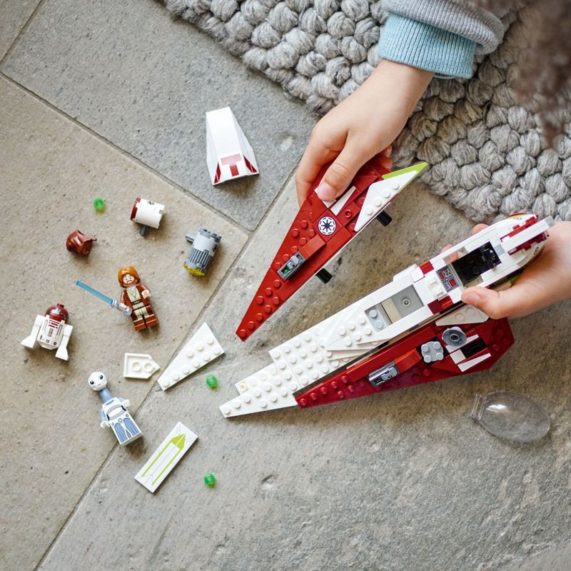 slide 5 of 6, LEGO Star Wars Obi-Wan Kenobi Jedi Starfighter 75333 Building Toy Set, 1 ct