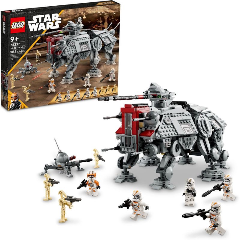 slide 1 of 6, LEGO Star Wars AT-TE Walker Set with Droid Figures 75337, 1 ct