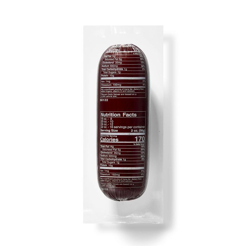 slide 2 of 3, Beef & Pork Summer Sausage - 16oz - Market Pantry™, 16 oz