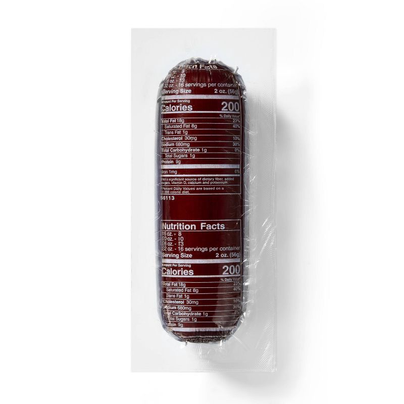 slide 2 of 3, Beef Summer Sausage - 16oz - Market Pantry™, 16 oz