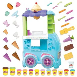 Play-Doh Kitchen Creations Ultimate Ice Cream Toy Truck Playset , Christmas Gifts for Kids'