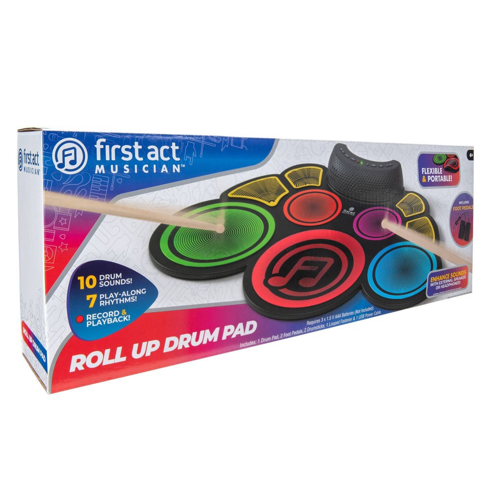 slide 6 of 6, First Act Roll Up Drum Pad, 1 ct