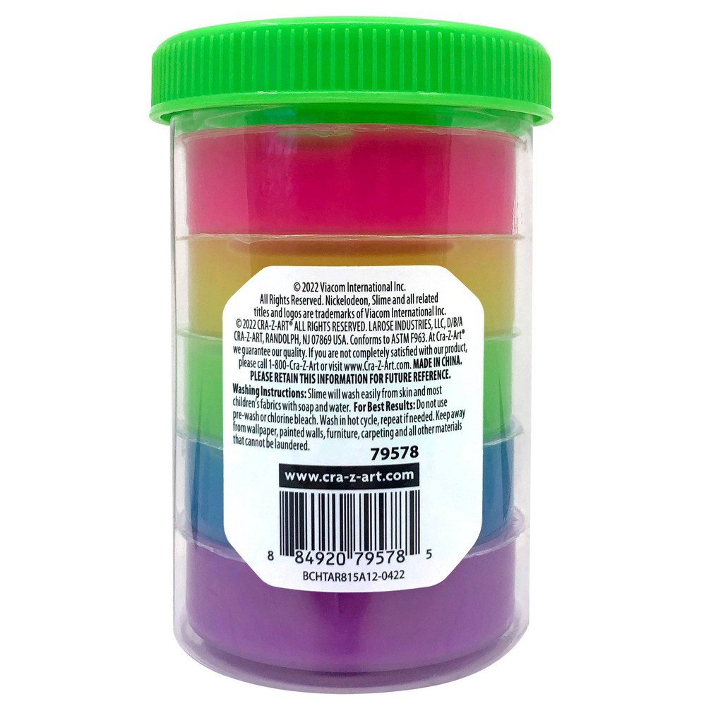 slide 3 of 6, Nickelodeon Slime Rainbow Glow Jar, 1 ct