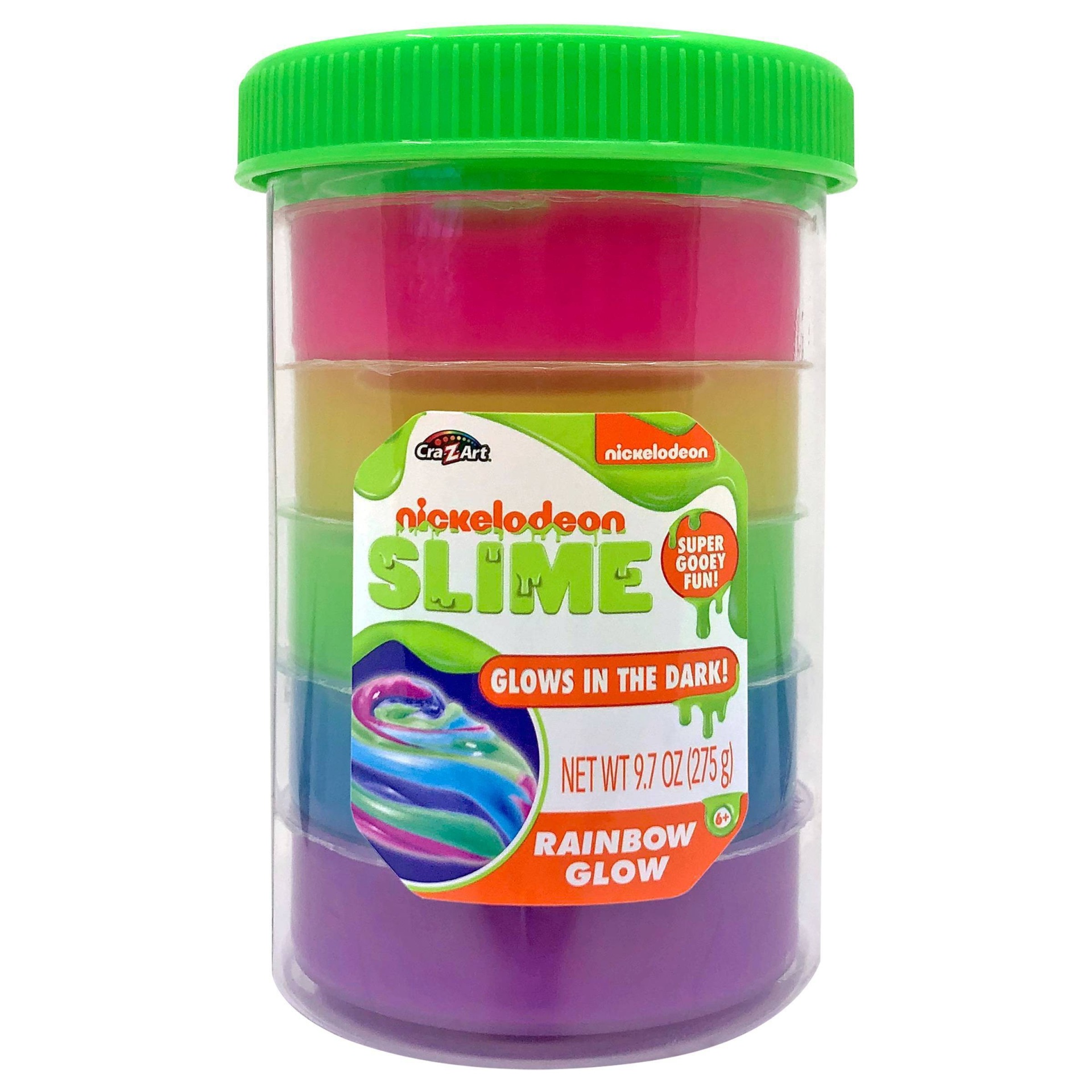 slide 1 of 6, Nickelodeon Slime Rainbow Glow Jar, 1 ct